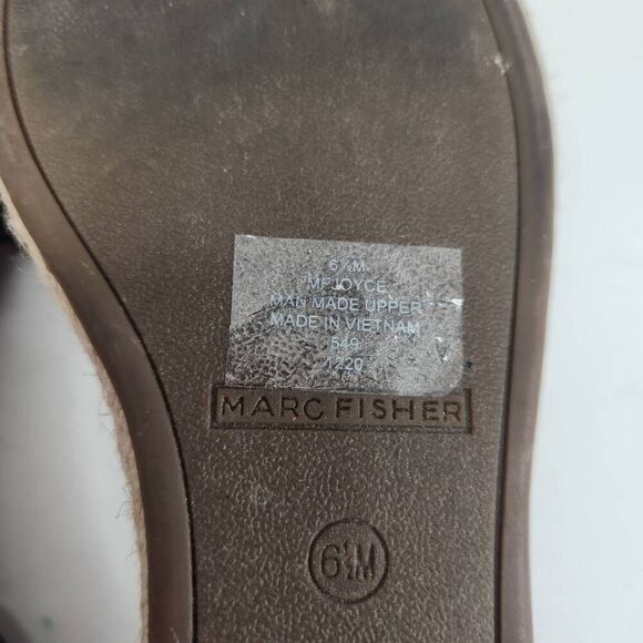 Marc Fisher Womens Black Joyce Espadrille Strappy Platform Sandal Size 6.5M - Picture 9 of 9